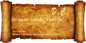 Dragan Cecílián névjegykártya